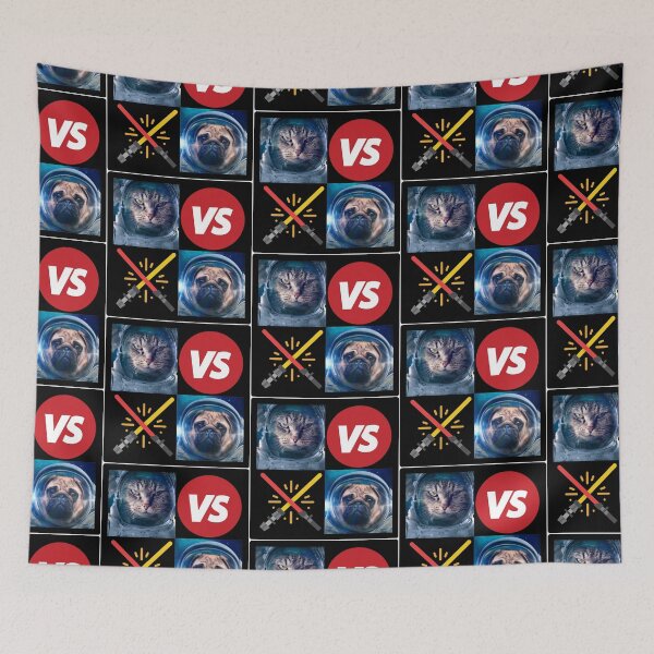Item preview, Cat vs. Dog | Cat versus dog in space designed and sold by Designschmiede.