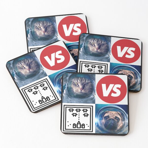 Item preview, Cat vs. Dog | Cat versus dog in space designed and sold by Designschmiede.
