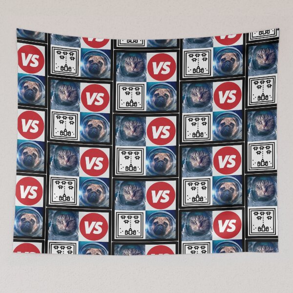 Item preview, Cat vs. Dog | Cat versus dog in space designed and sold by Designschmiede.