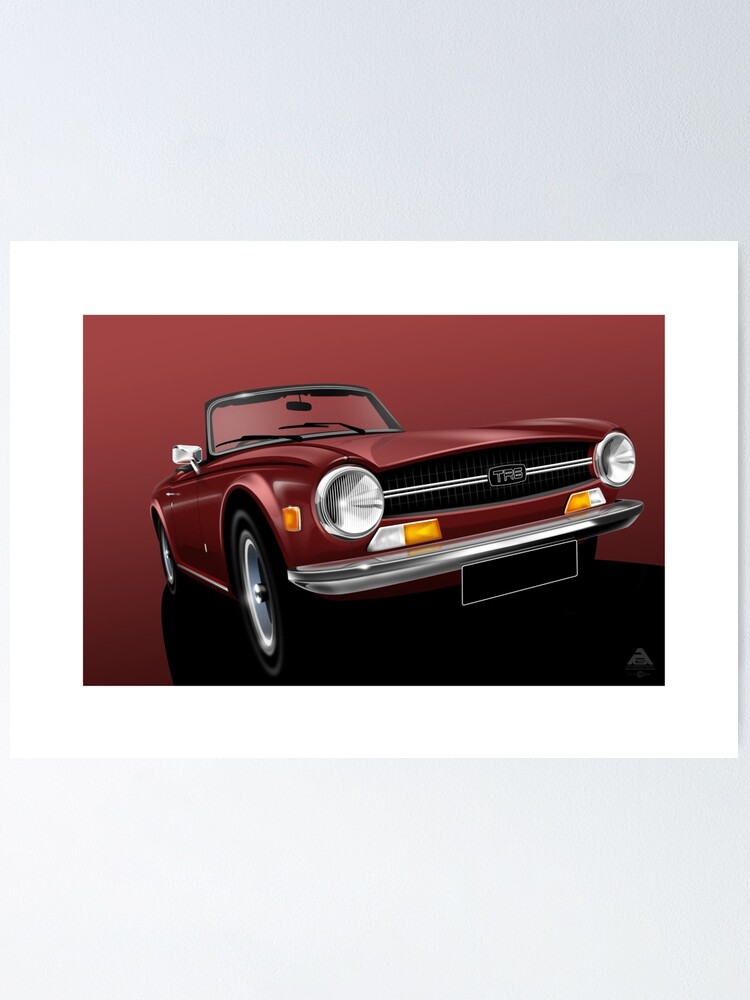 Triumph Tr6 Vector Art Poster Home And Living Wall Décor Home Décor Etna