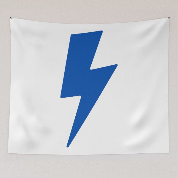 Item preview, shocking blue lightning bolt designed and sold by artiswhatido.