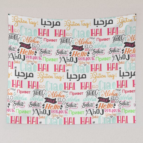 Item preview, Hello, Guten Tag, Ciao designed and sold by Found Dream.