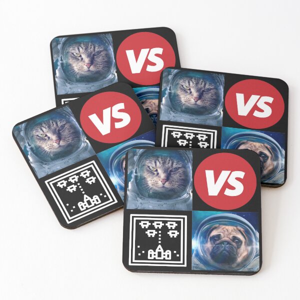 Item preview, Cat vs. Dog | Cat versus dog in space designed and sold by Designschmiede.