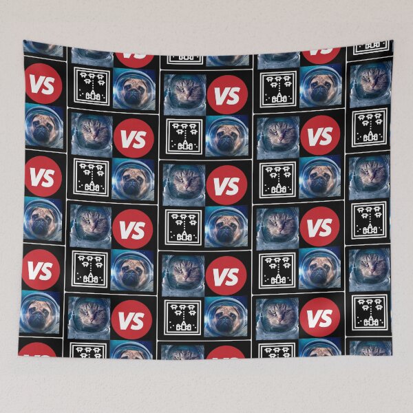 Item preview, Cat vs. Dog | Cat versus dog in space designed and sold by Designschmiede.