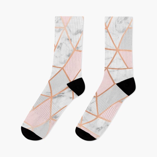 Item preview, Rose Gold, Pink, Grey & Marble Geo Lines designed and sold by Blue-Banana.