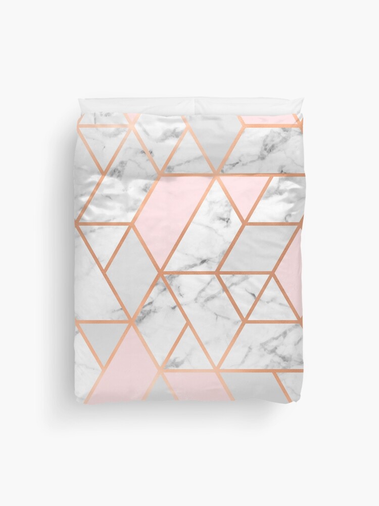 geo lines duvet cover