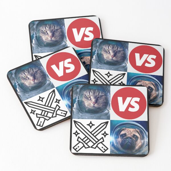 Item preview, Cat vs. Dog | Cat versus dog in space designed and sold by Designschmiede.