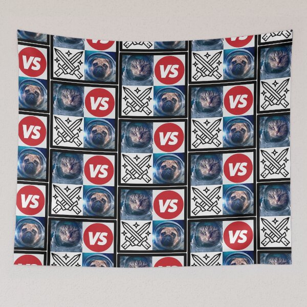Item preview, Cat vs. Dog | Cat versus dog in space designed and sold by Designschmiede.