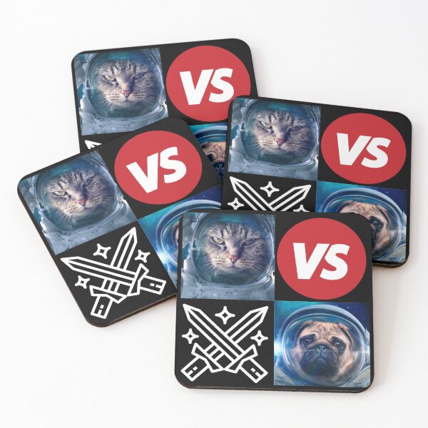 Item preview, Cat vs. Dog | Cat versus dog in space designed and sold by Designschmiede.