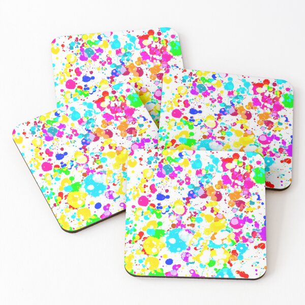Item preview, Rainbow Paint Splatter Pattern designed and sold by ToriaScarlett.