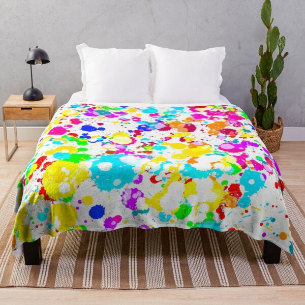 Item preview, Rainbow Paint Splatter Pattern designed and sold by ToriaScarlett.