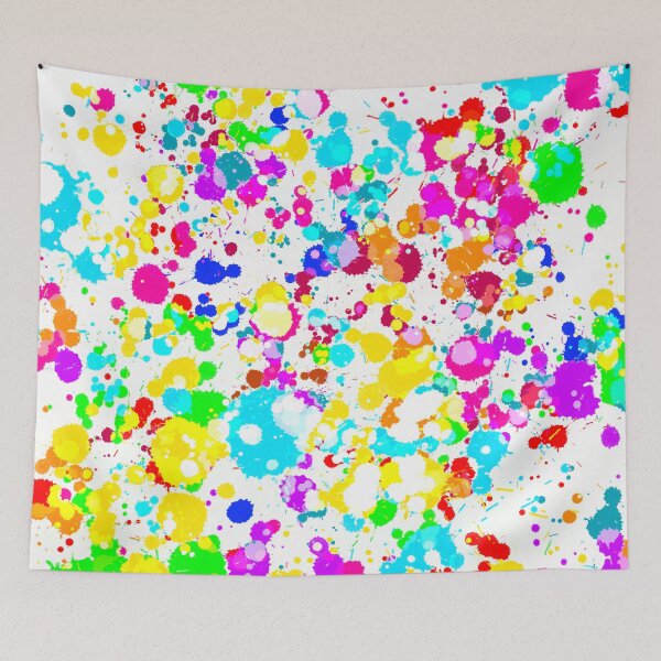 Item preview, Rainbow Paint Splatter Pattern designed and sold by ToriaScarlett.