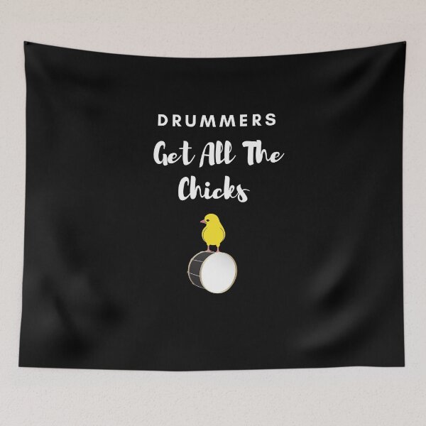 Item preview, Drummers Get All The Chicks designed and sold by fireproofblaze.