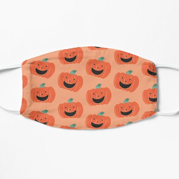 Happy Pumpkin Pattern Flat Mask