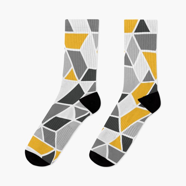 Item preview, Abstract Geo - Yellow & Grey designed and sold by Blue-Banana.
