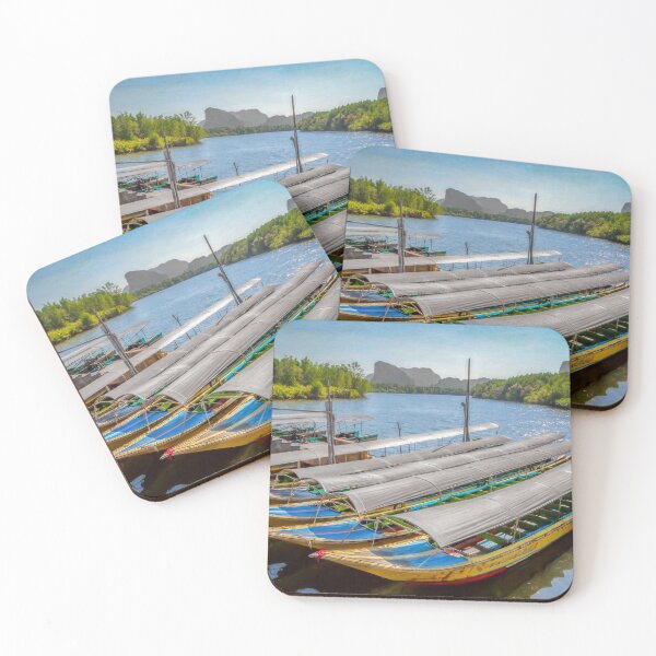 Item preview, Moored Thai Long Tail Boats designed and sold by AJEvans.