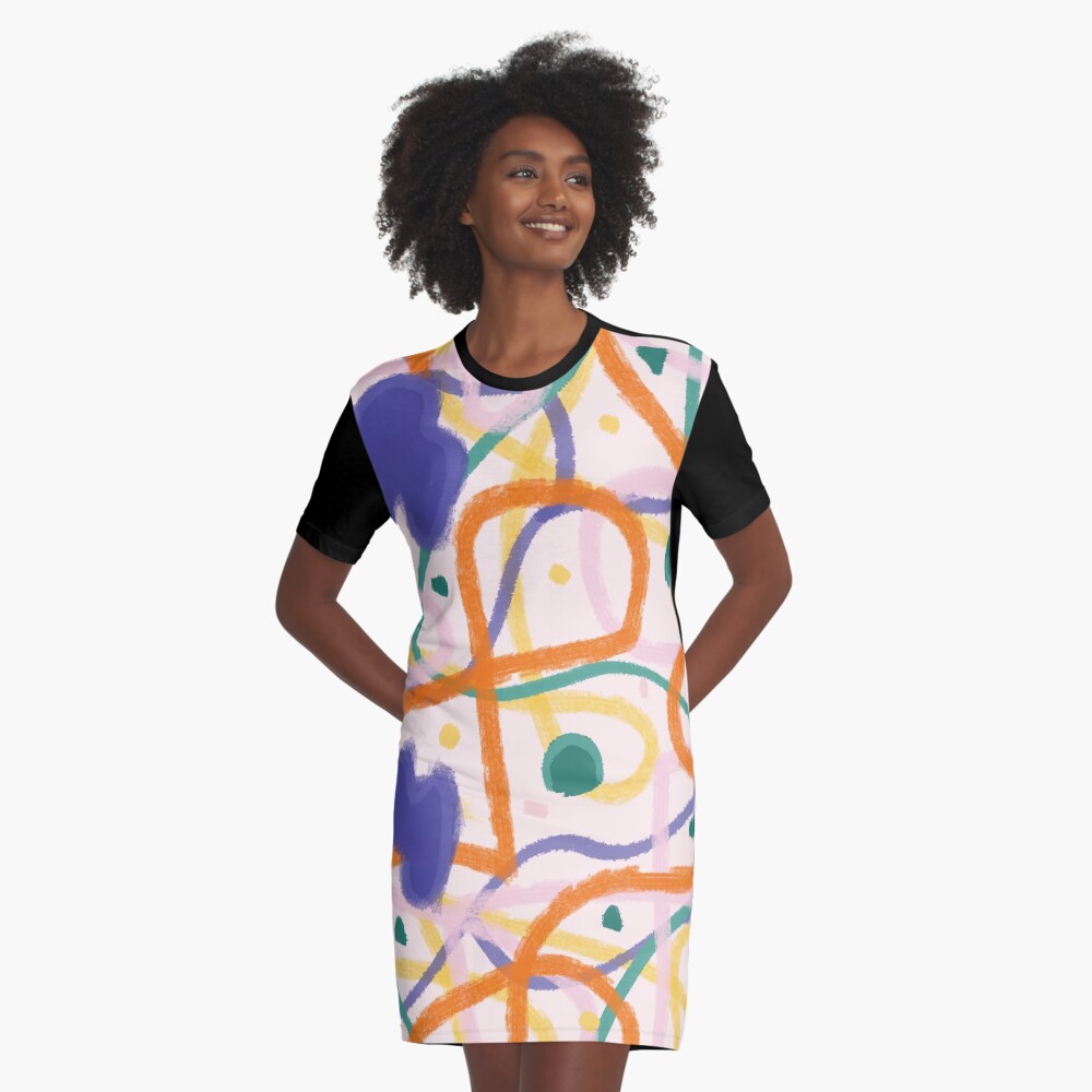 Item preview, Graphic T-Shirt Dress designed and sold by zenavi.