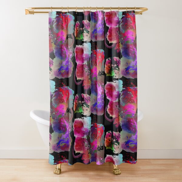 Abstract Art Design- Hot Mess Shower Curtain