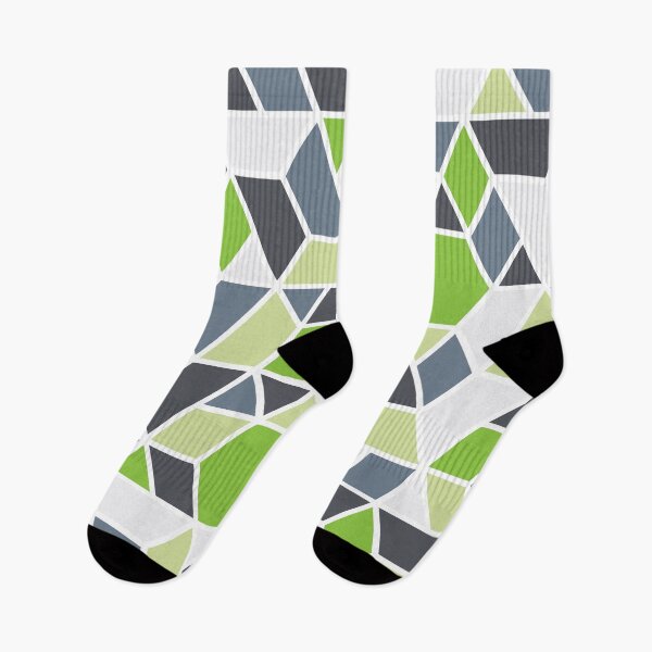 Item preview, Abstract Geo - Green & Grey designed and sold by Blue-Banana.