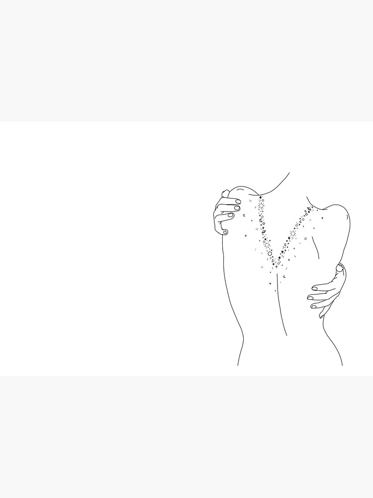 Nude back line drawing - Sofia by TheColourStudy
