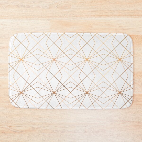 Item preview, White & Copper Geo Lines designed and sold by Blue-Banana.