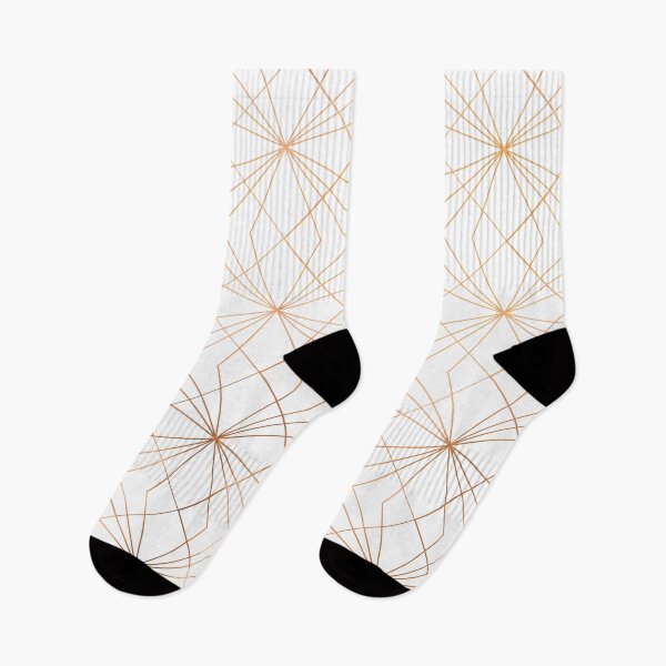 Item preview, White & Copper Geo Lines designed and sold by Blue-Banana.