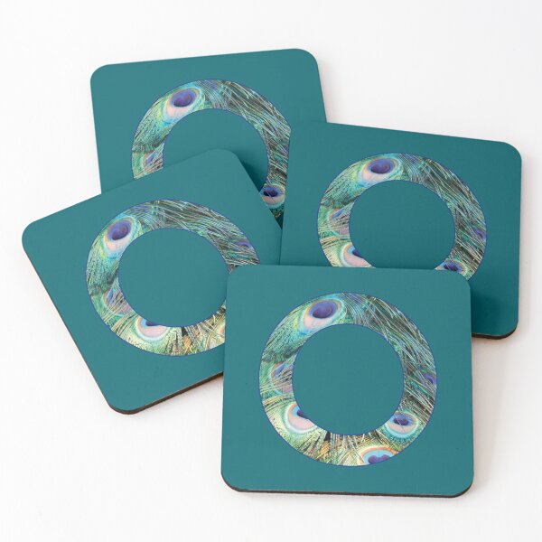 Item preview, The Letter O - Monogram in Peacock Feathers designed and sold by Bumblefuzzies.