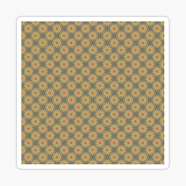Vintage star pattern Sticker