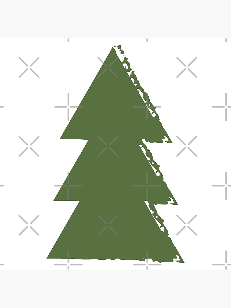 Poster « motif de rangées de sapins de Noël », par rysunki-malunki ...