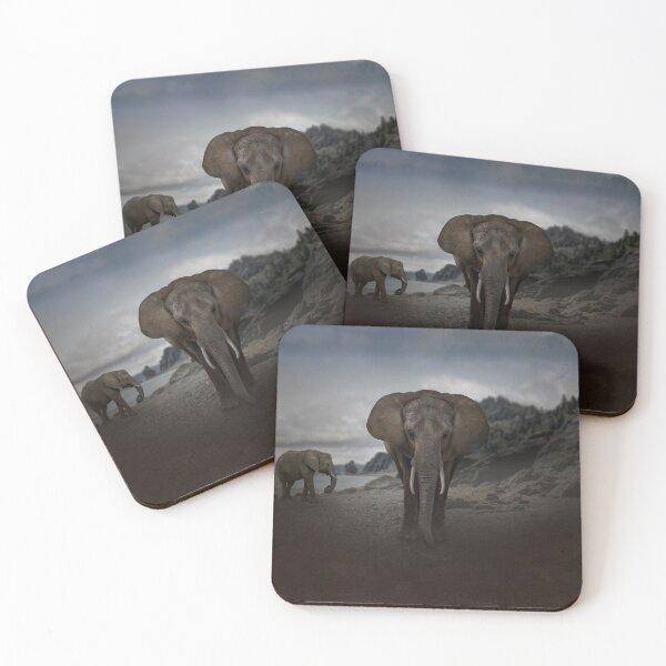 Item preview, Elephants on beach designed and sold by Johnny Furlotte.