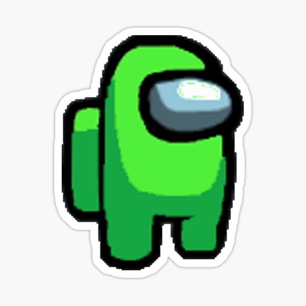 Among Us Lime Character Sticker By Cfaulkner05 Redbubble - among us roblox decal