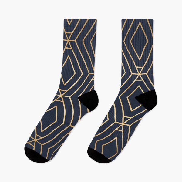 Item preview, Navy & Gold Diamond Geometric designed and sold by Blue-Banana.