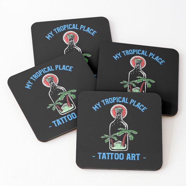 Item preview, Tattoo Art - Tropical Place designed and sold by TeeZoneZtore.