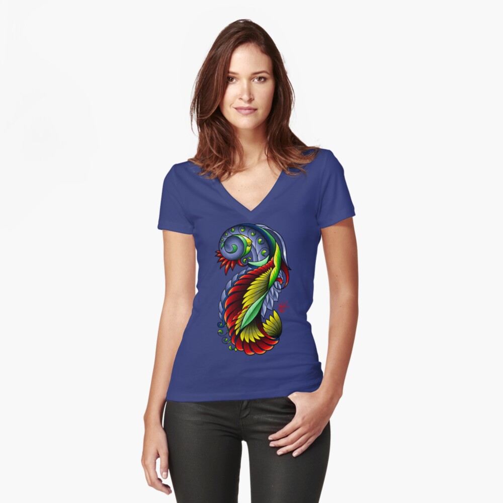 Item preview, Fitted V-Neck T-Shirt designed and sold by jabwai.