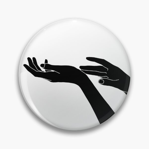 Item preview, Hands silhouette line drawing - Tallula designed and sold by TheColourStudy.