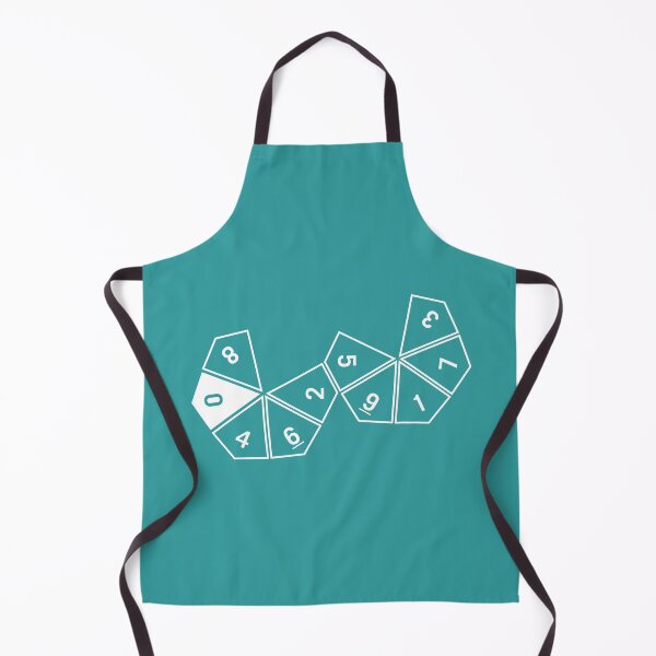 Item preview, Teal Unrolled D10 designed and sold by clarkstpress.