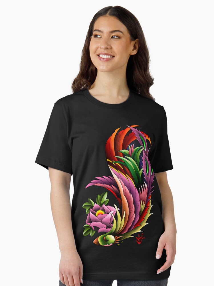 Thumbnail 2 of 7, Essential T-Shirt, Peony Firebird designed and sold by jabwai.