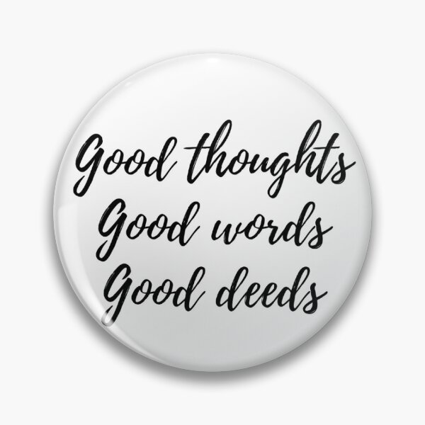 Item preview, Good thoughts words deeds: FLORAL BW designed and sold by ZAMC.
