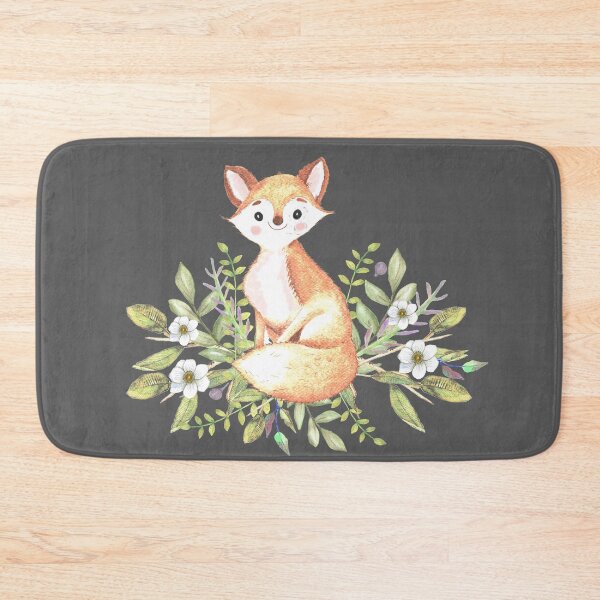Item preview, Little fox among flowers and leaves designed and sold by latiendadearyam.