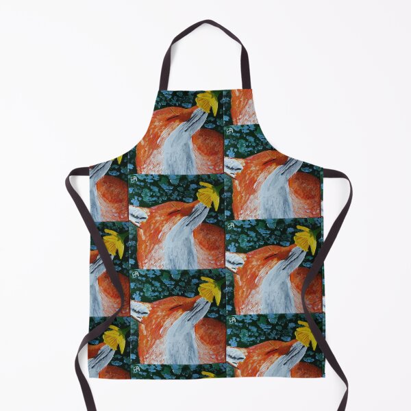 Item preview, Red fox with yellow flower designed and sold by EleonorArte.