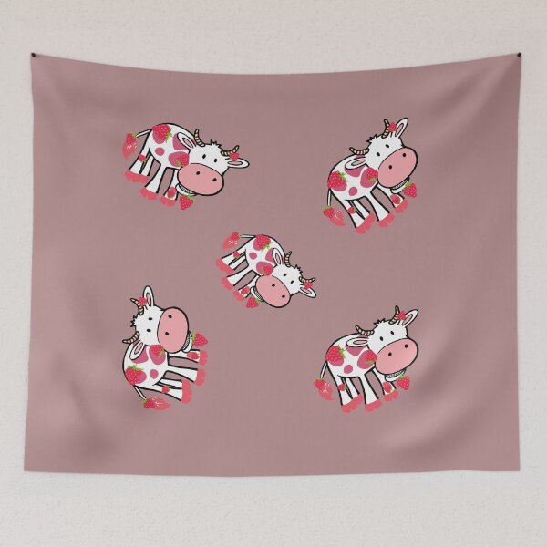 Item preview, Strawberry Cow Sticker Pack designed and sold by EvaWolf.