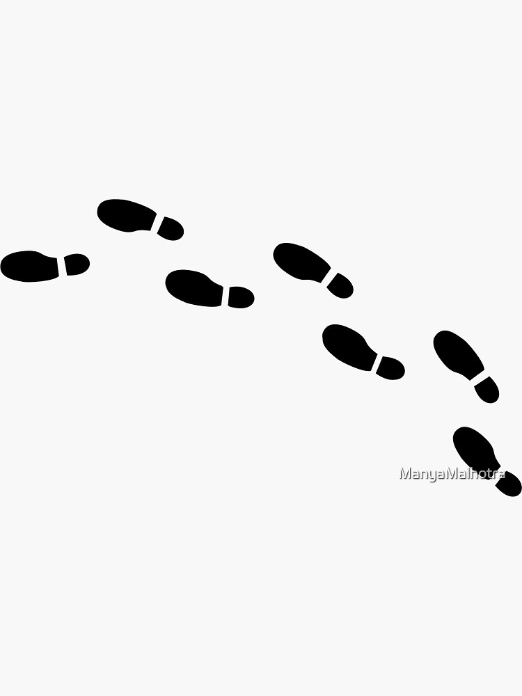 "Marauders Map Footsteps" Sticker by ManyaMalhotra | Redbubble