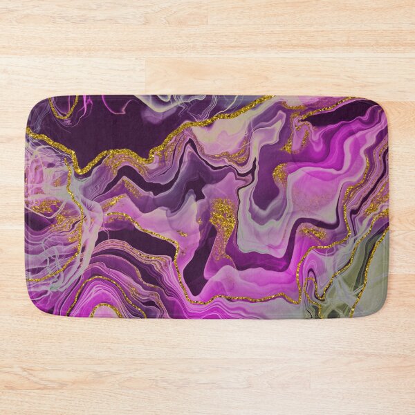 Item preview, Sparkling Ink Splashes in Mermaid Pink Colors with Gold Glitter designed and sold by WisdomInspired.