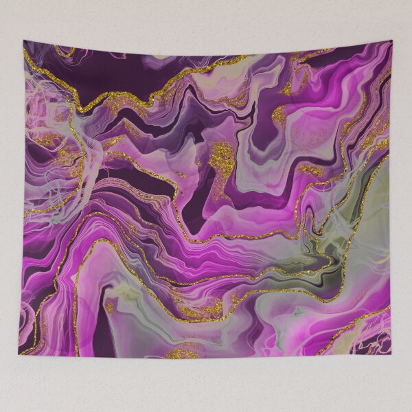 Item preview, Sparkling Ink Splashes in Mermaid Pink Colors with Gold Glitter designed and sold by WisdomInspired.