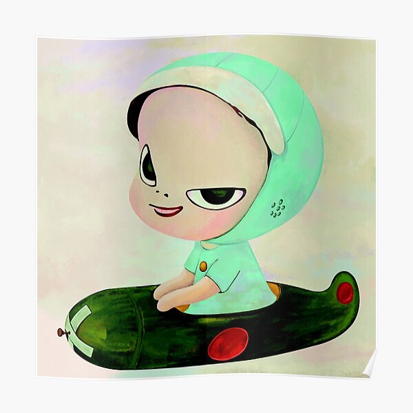 Yoshitomo Nara Hot House Doll In The White Room Iii Poster By Elizabethse Redbubble