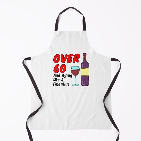 Item preview, Over 60 Aging Like Wine Cartoon designed and sold by jaycartoonist.