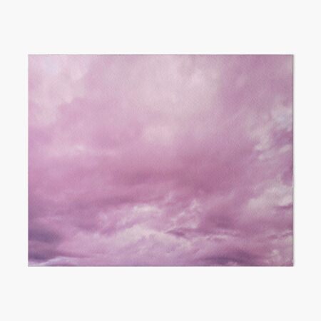 Pink and Blue Cotton Clouds Art Board Print for Sale by Trends