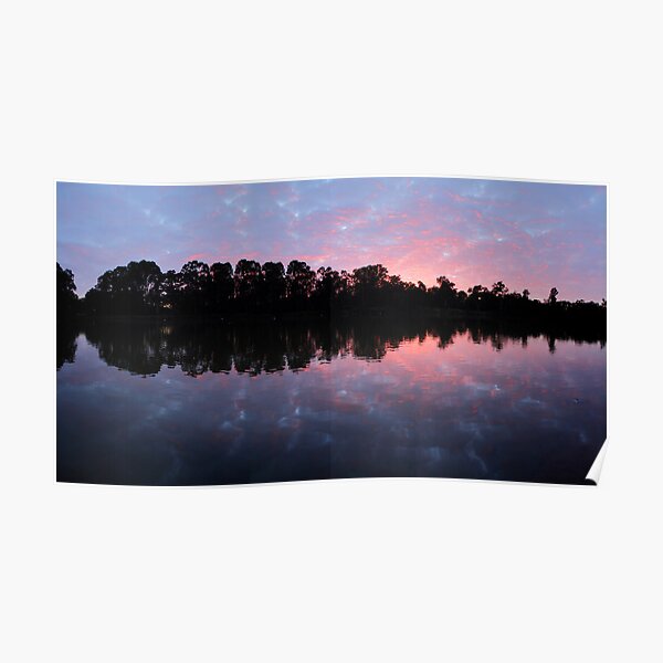 Murray River Sunrise. Poster
