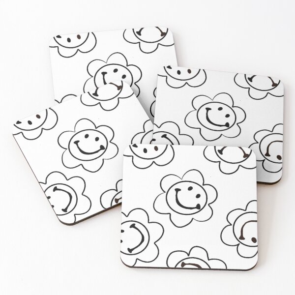 Item preview, Smiley Flowers No Yellow  designed and sold by Mywaytothehigh.