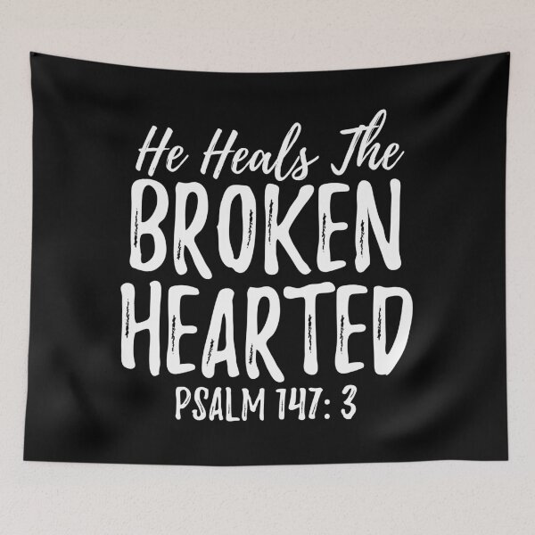 Item preview, He Heals the Broken Hearted Psalm 147: 3 designed and sold by CrystalCrush.